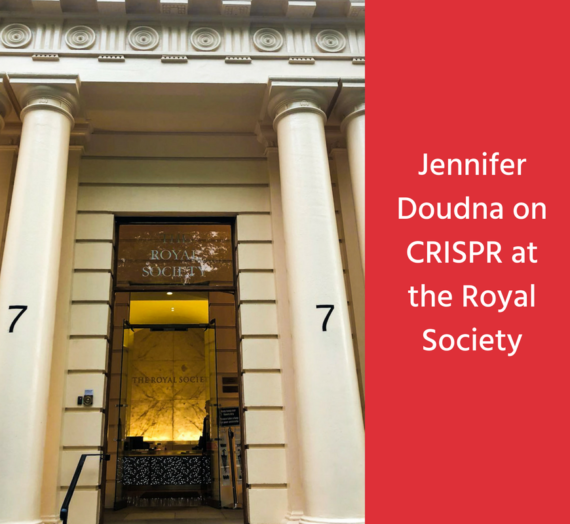 Self-directed evolution? Jennifer Doudna talks CRISPR at the Royal  Society